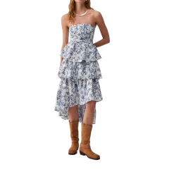 Abito donna bustier asimmetrico