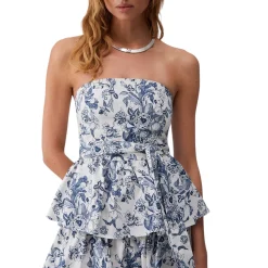 Abito donna bustier asimmetrico