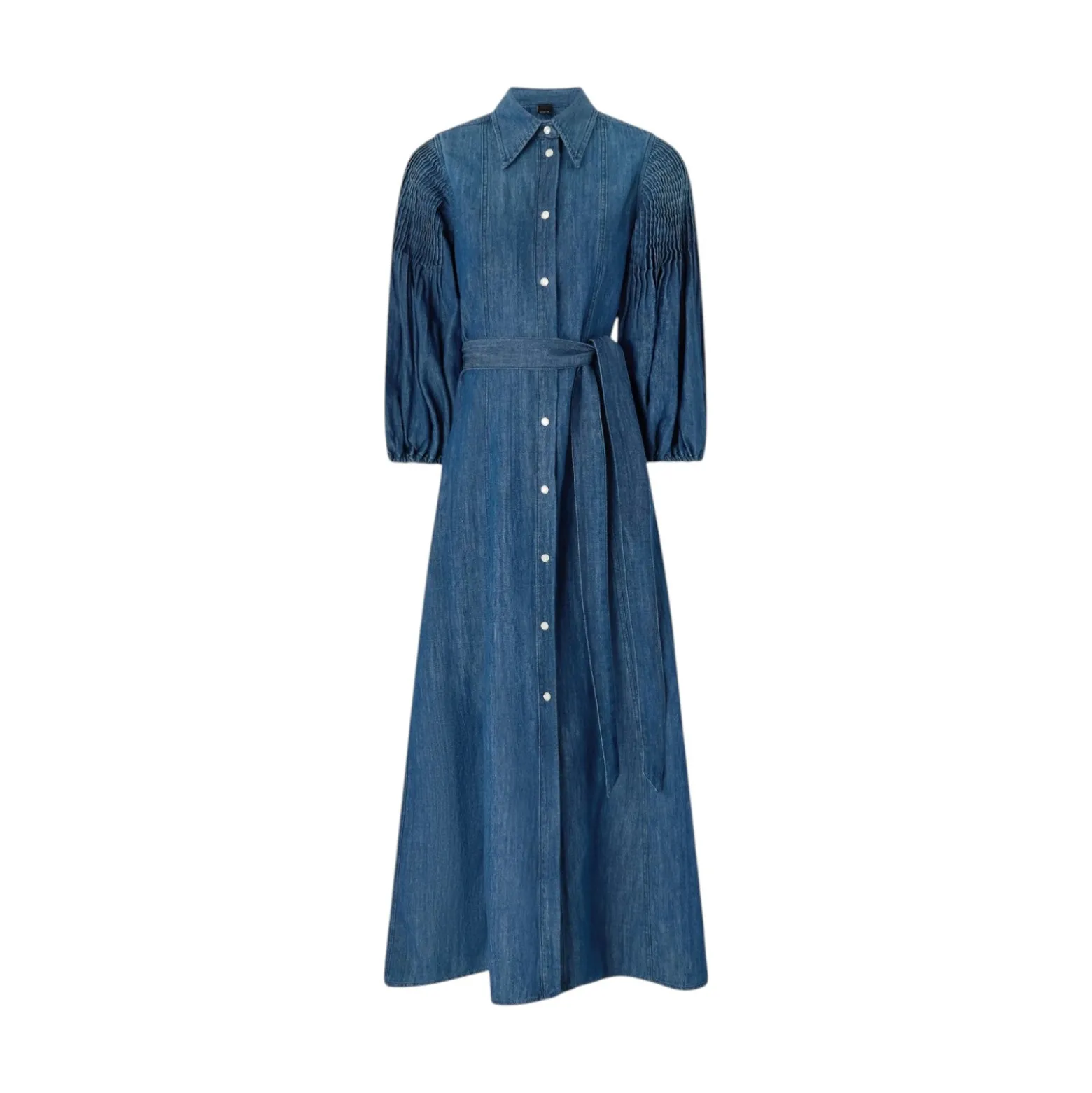 Abito donna chemisier lungo in denim