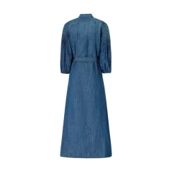 Abito donna chemisier lungo in denim