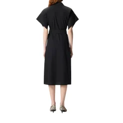 Abito donna chemisier midi con cintura