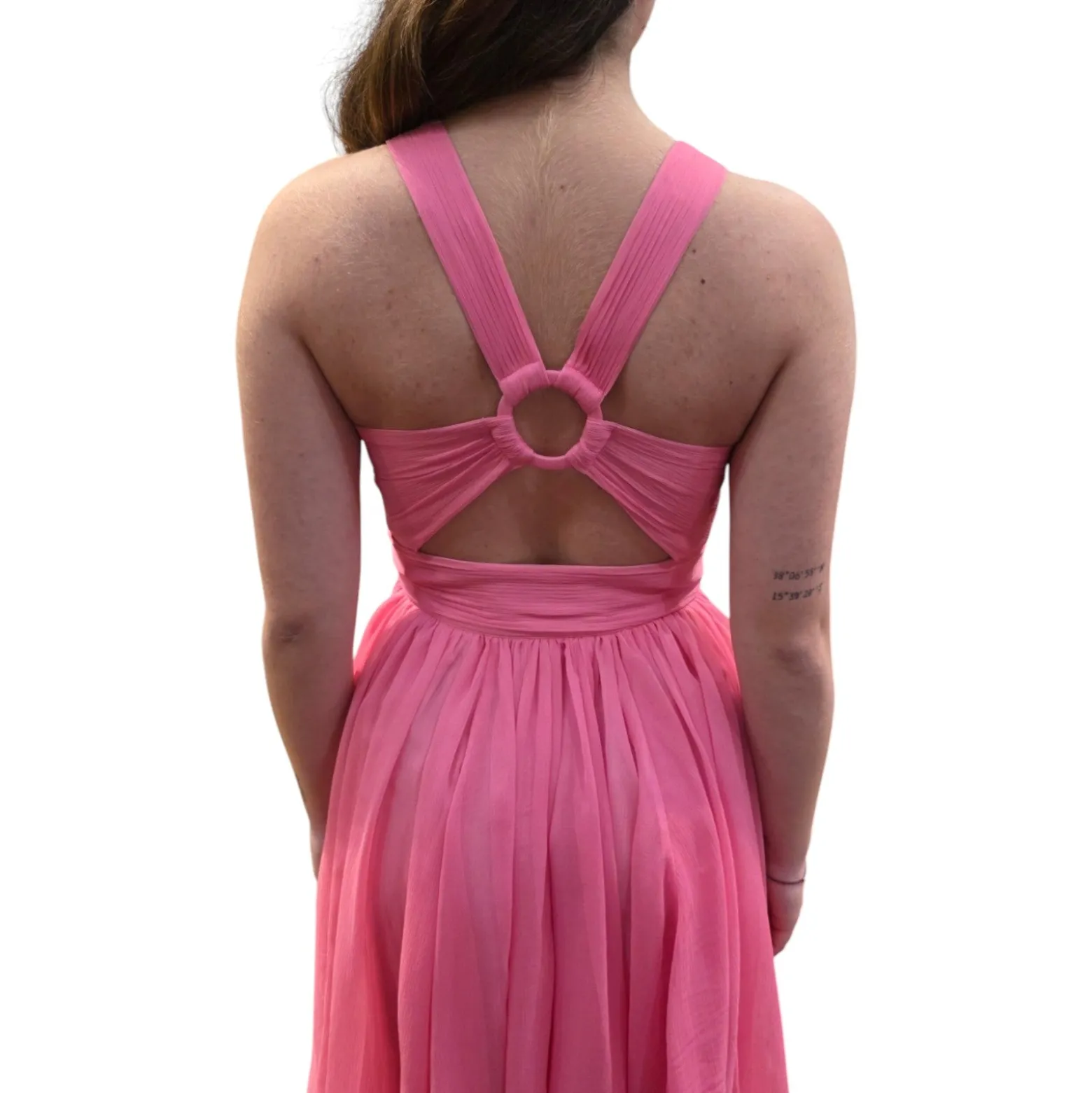 Abito donna corto in chiffon