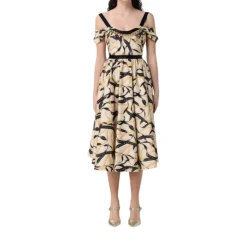 Abito donna in cotone stampato