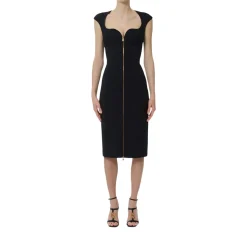 Abito donna in doppio crêpe stretch