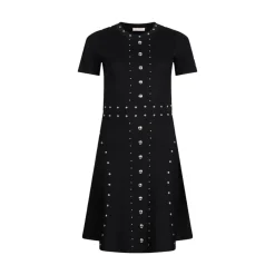 Abito donna in maglia con borchie
