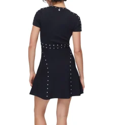 Abito donna in maglia con borchie