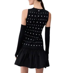 Abito donna in maglia con maniche thumbhole