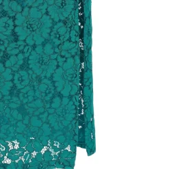 Abito donna in pizzo floreale con scollo sul retro