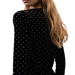 Abito donna in velluto full strass