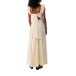 Abito donna lungo con rouches