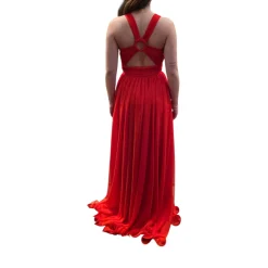 Abito donna lungo in chiffon