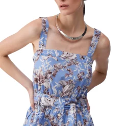 Abito donna lungo in popeline