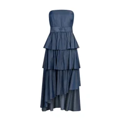 Abito donna midi asimmetrico
