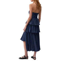 Abito donna midi asimmetrico