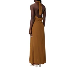 Abito donna midi in crêpe de chine