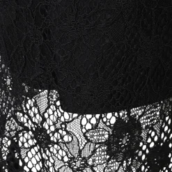 Abito donna midi senza maniche in pizzo