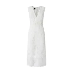 Abito donna midi senza maniche in pizzo