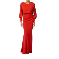 Abito donna Red Carpet in crêpe leggero