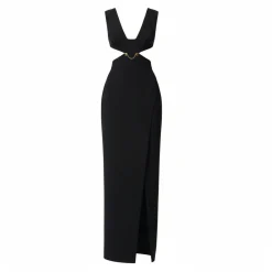 Abito donna Red Carpet in crêpe leggero con cut-out