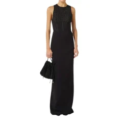 Abito donna Red Carpet in crêpe leggero con elastici