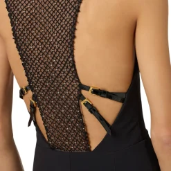 Abito donna Red Carpet in crêpe leggero con elastici