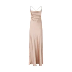 Abito donna slipdress lungo in satin