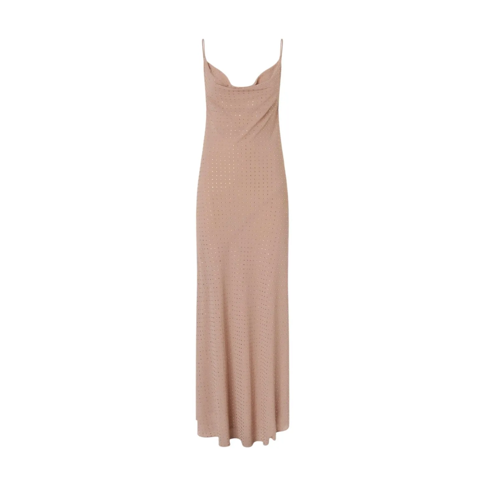 Abito donna slipdress lungo con strass