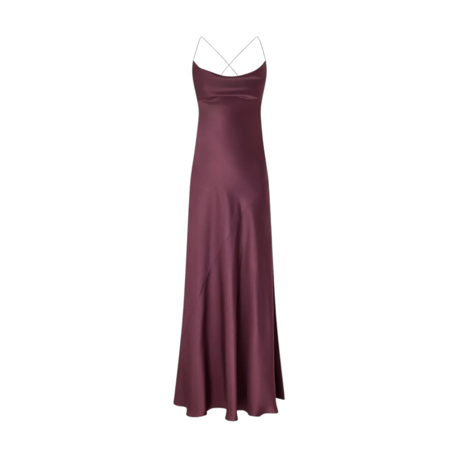 Abito donna slipdress lungo in satin
