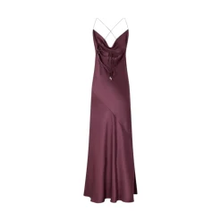 Abito donna slipdress lungo in satin