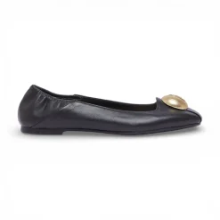 Ballerine donna in pelle con logo