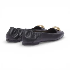 Ballerine donna in pelle con logo
