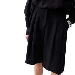 Bermuda donna in misto lino