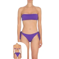 Bikini fascia con slip regolabile donna
