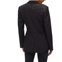 Blazer donna slim fit con ricami gioiello