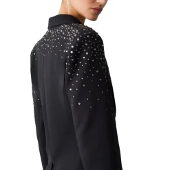 Blazer donna slim fit con ricami gioiello