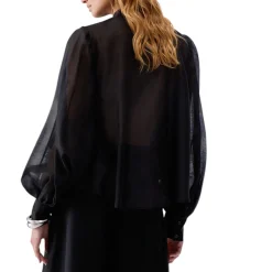 Blusa donna con ricami gioiello
