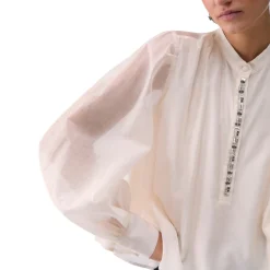 Blusa donna con ricami gioiello