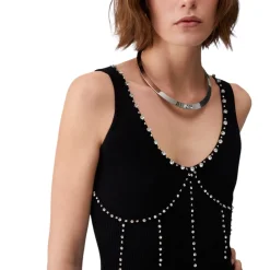 Body donna con ricami gioiello