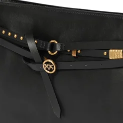 Borsa a spalla media Belt Bag in pelle