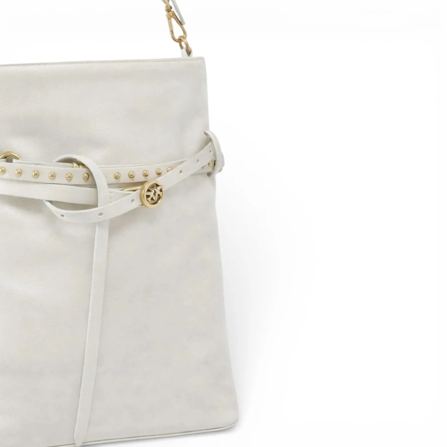 Borsa a spalla media Bucket Belt Bag in pelle