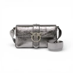 Borsa a spalla media Love Bag One Slouchy in pelle laminata