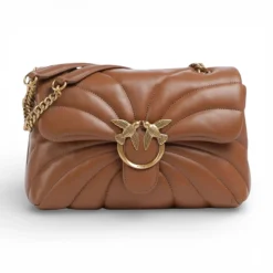 Borsa a tracolla grande Love Bag Puff trapunta farfalla