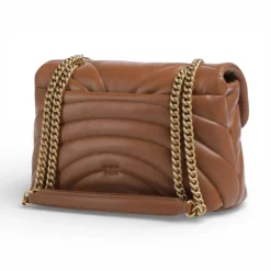 Borsa a tracolla grande Love Bag Puff trapunta farfalla