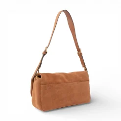 Borsa a tracolla media Love Bag Click Soft Horizontal Handle in suede