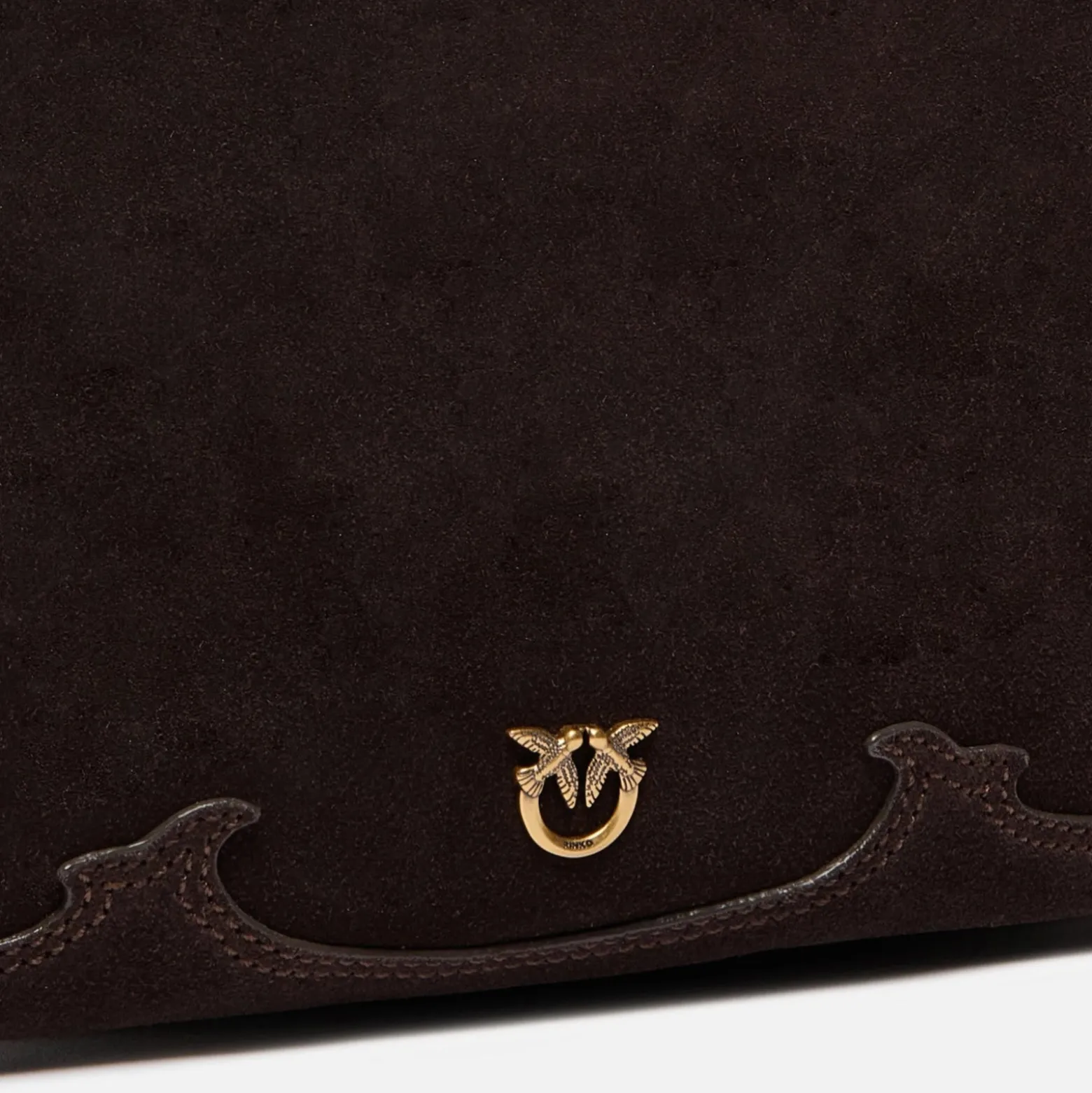 Borsa a tracolla piccola One, Two, Three Bag in suede con frange