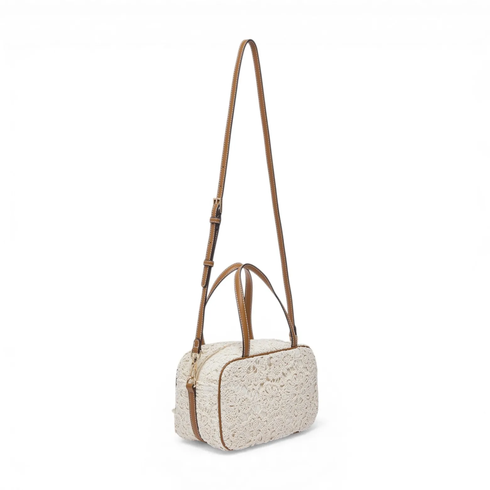 Borsa donna bowling media in pizzo