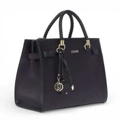 Borsa donna satchel media con charms