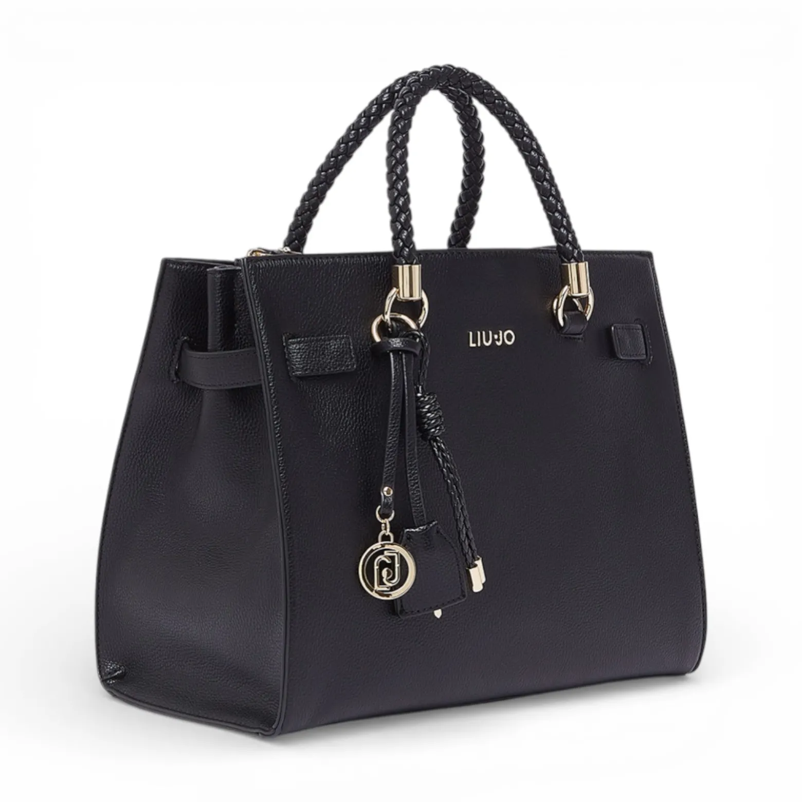 Borsa donna satchel media con charms