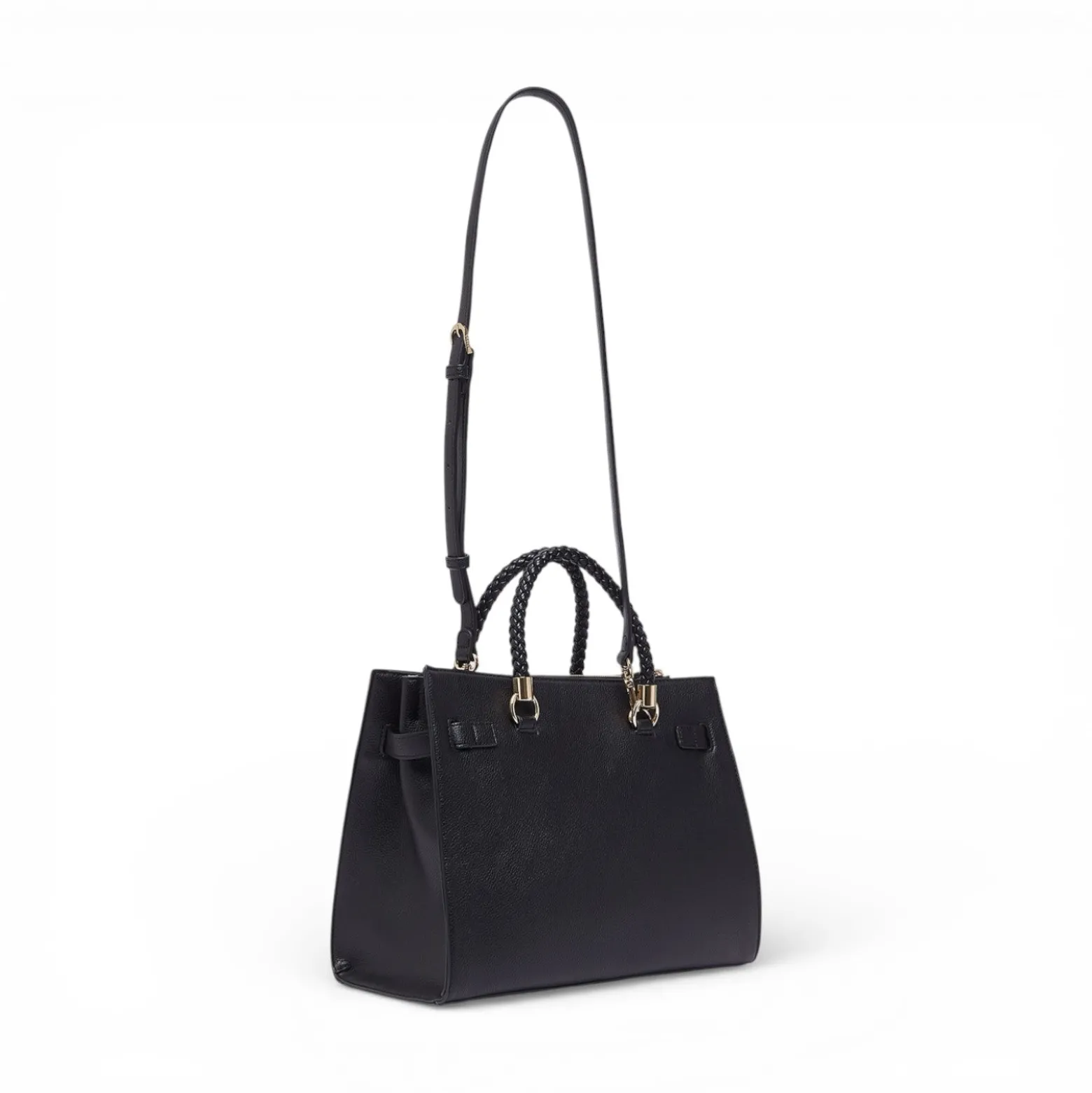 Borsa donna satchel media con charms