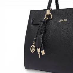 Borsa donna satchel media con charms